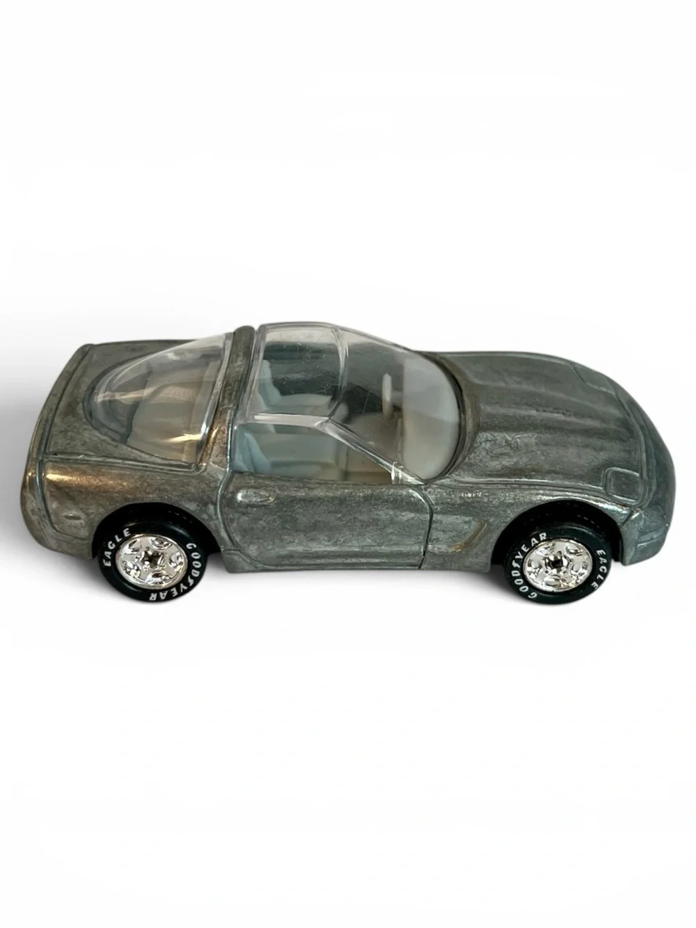 Matchbox ‘97 Chevy Corvette ZAMAC Clear Gray Silver Real Riders